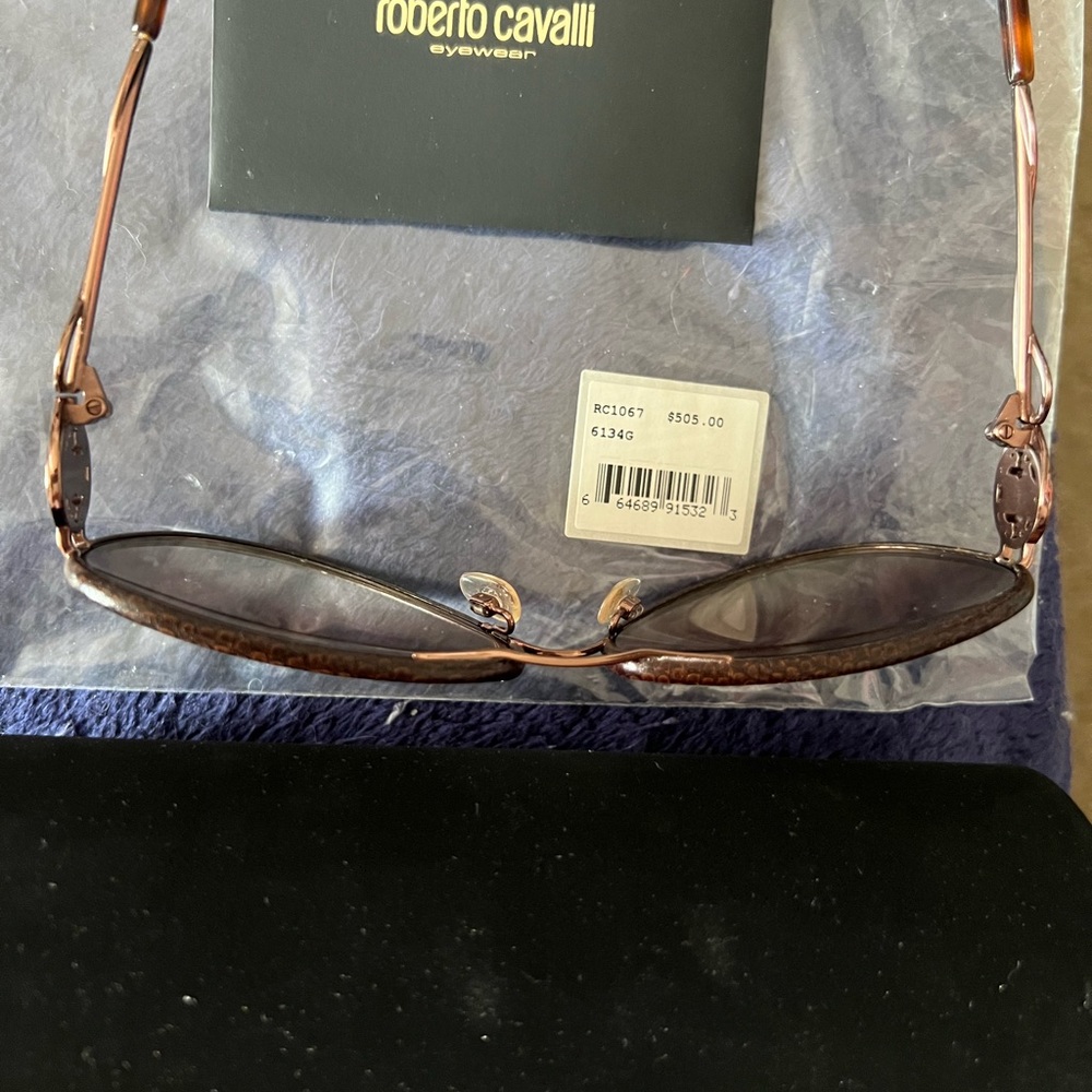 Roberto Cavalli 💯% Authentic Gorgona Aviator Sunglasses w/case 😎 Pre-Loved/EUC❤️ - Picture 4 of 11